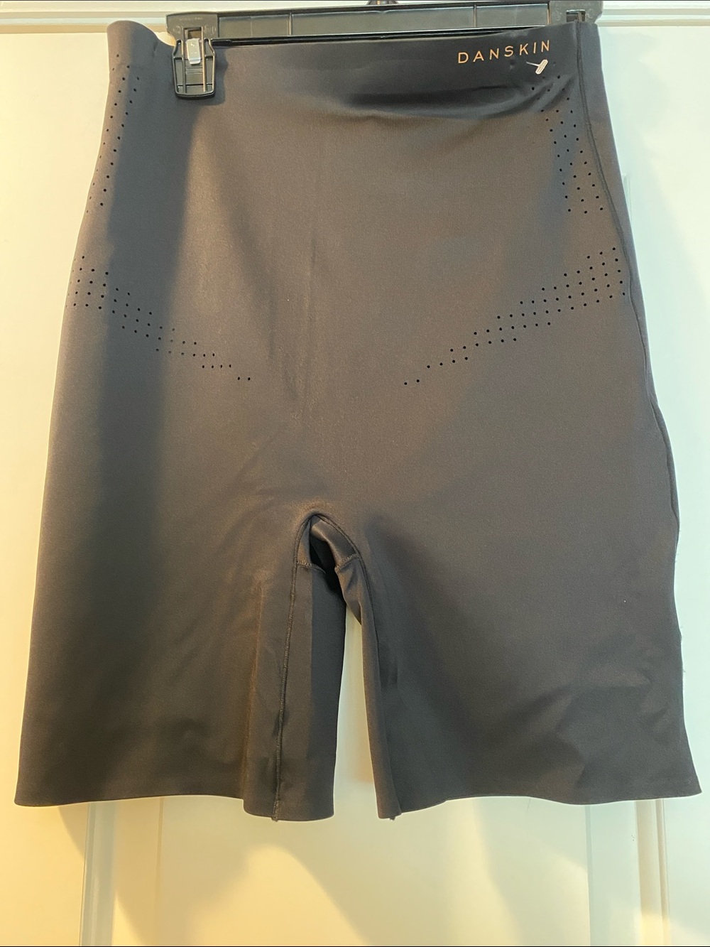 Danskin Intimates Black Gold Logo Skin Contour Shapewear NWOT